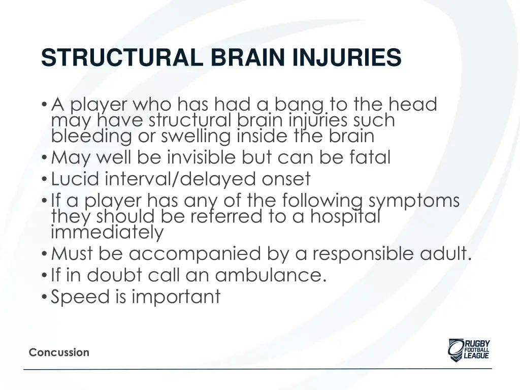 structural brain injuries