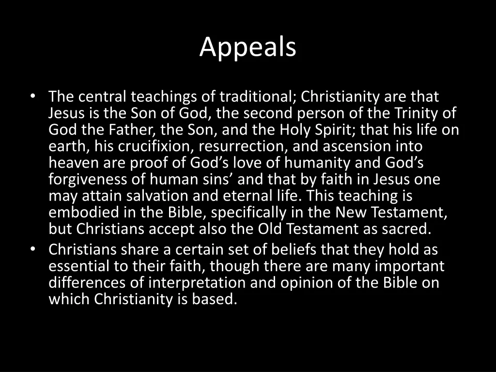 appeals