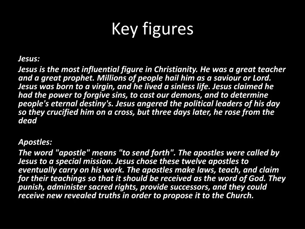key figures