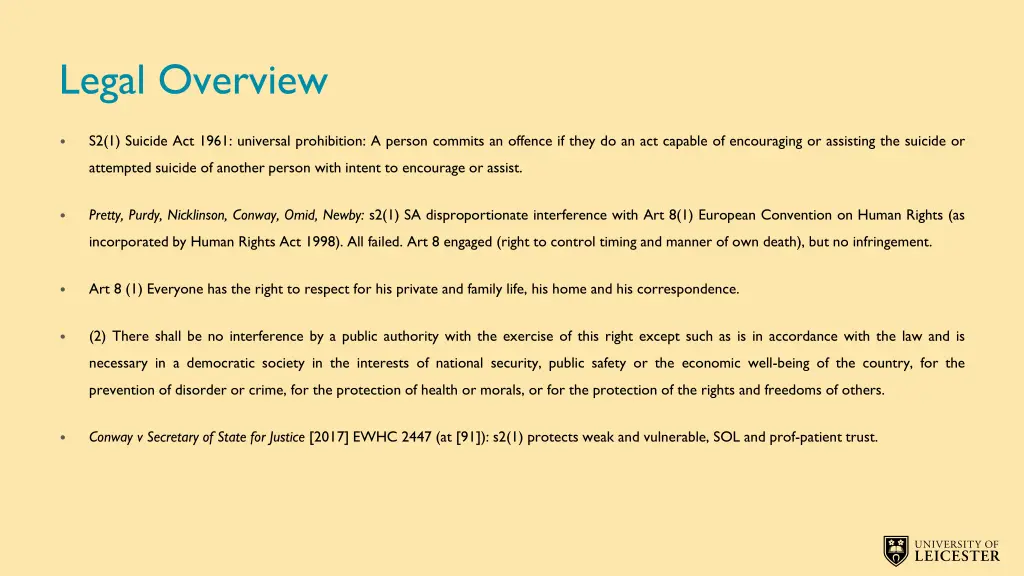 legal overview