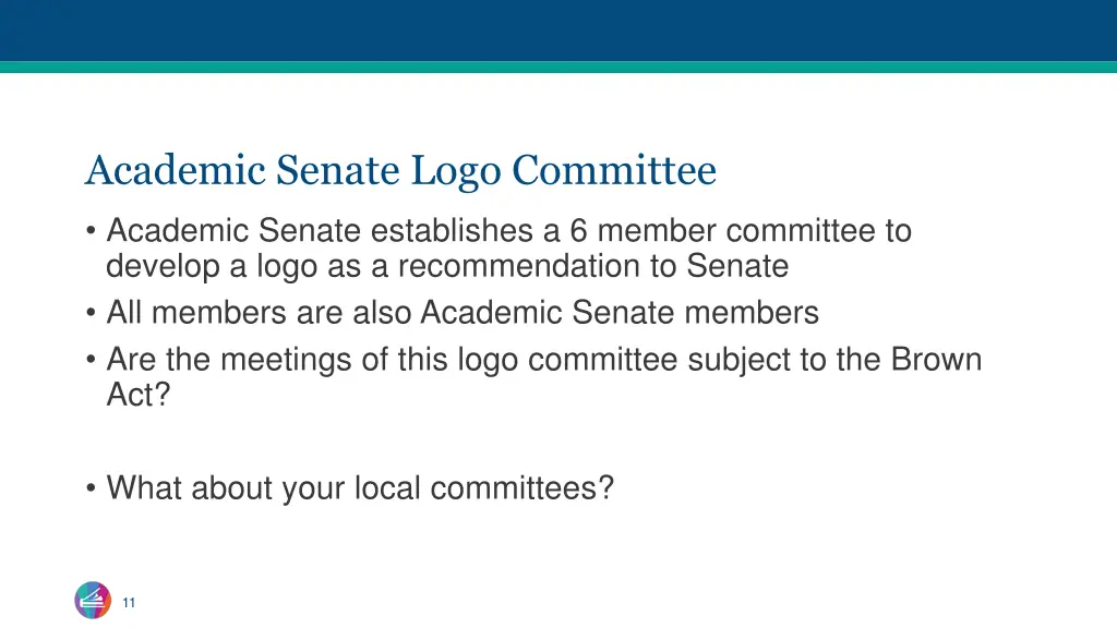 academic senate logo committee