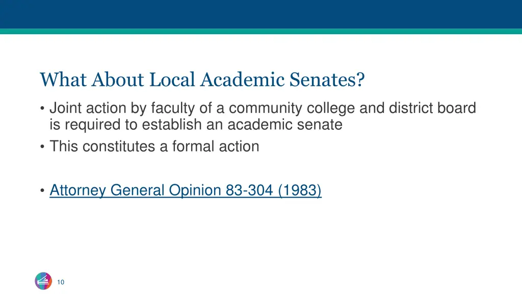 what about local academic senates
