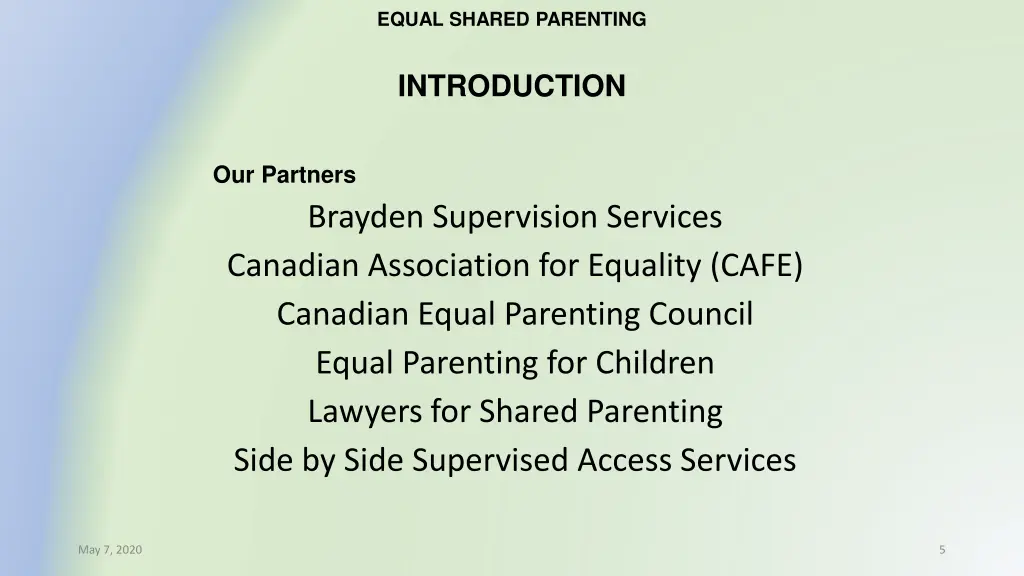 equal shared parenting 1