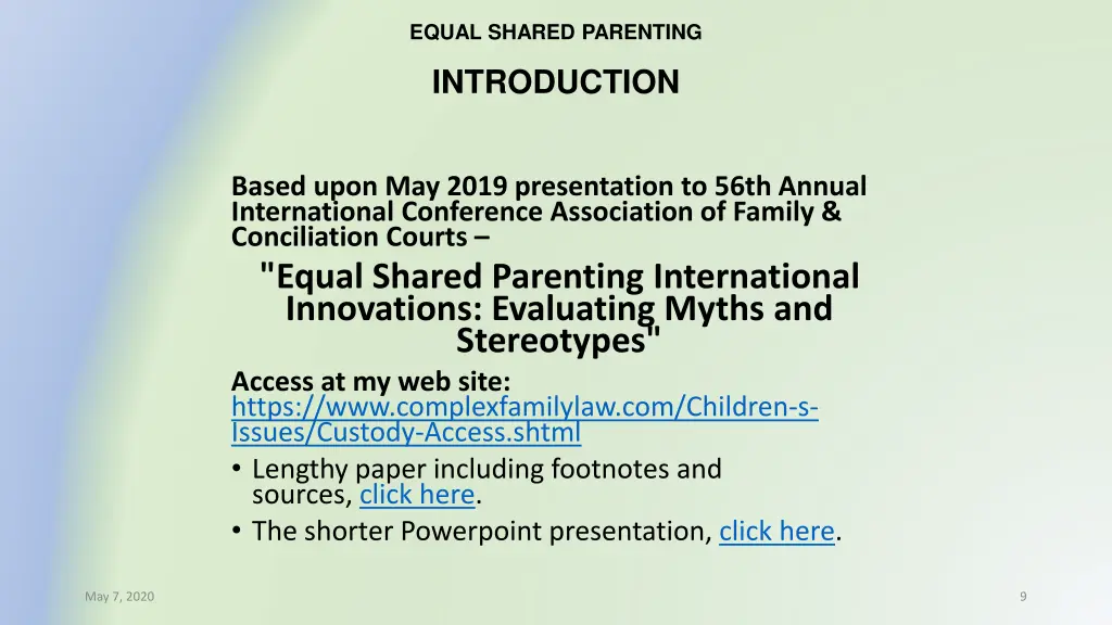 equal shared parenting 5
