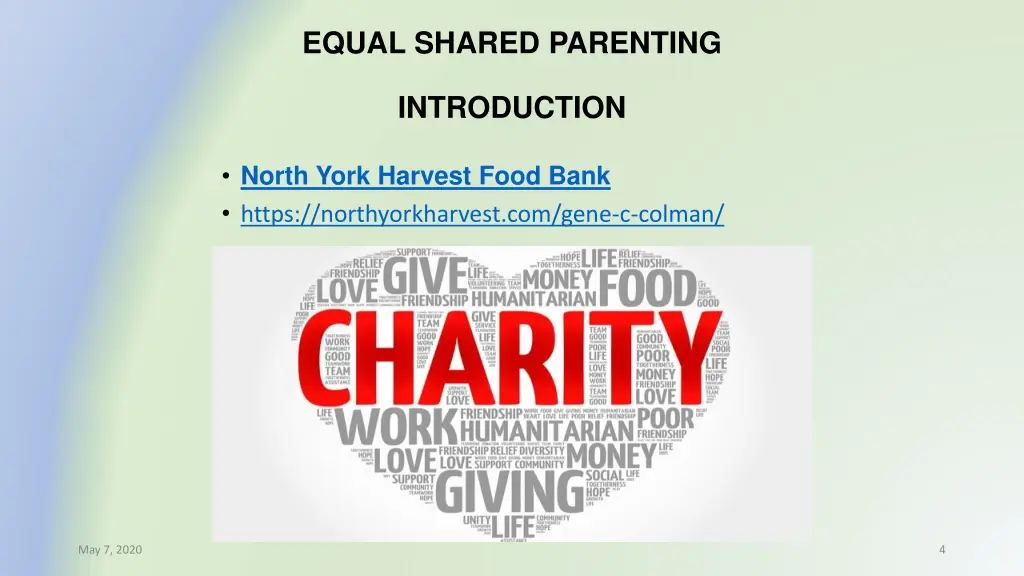 equal shared parenting