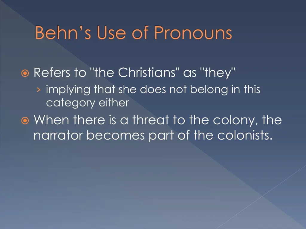 behn s use of pronouns 1
