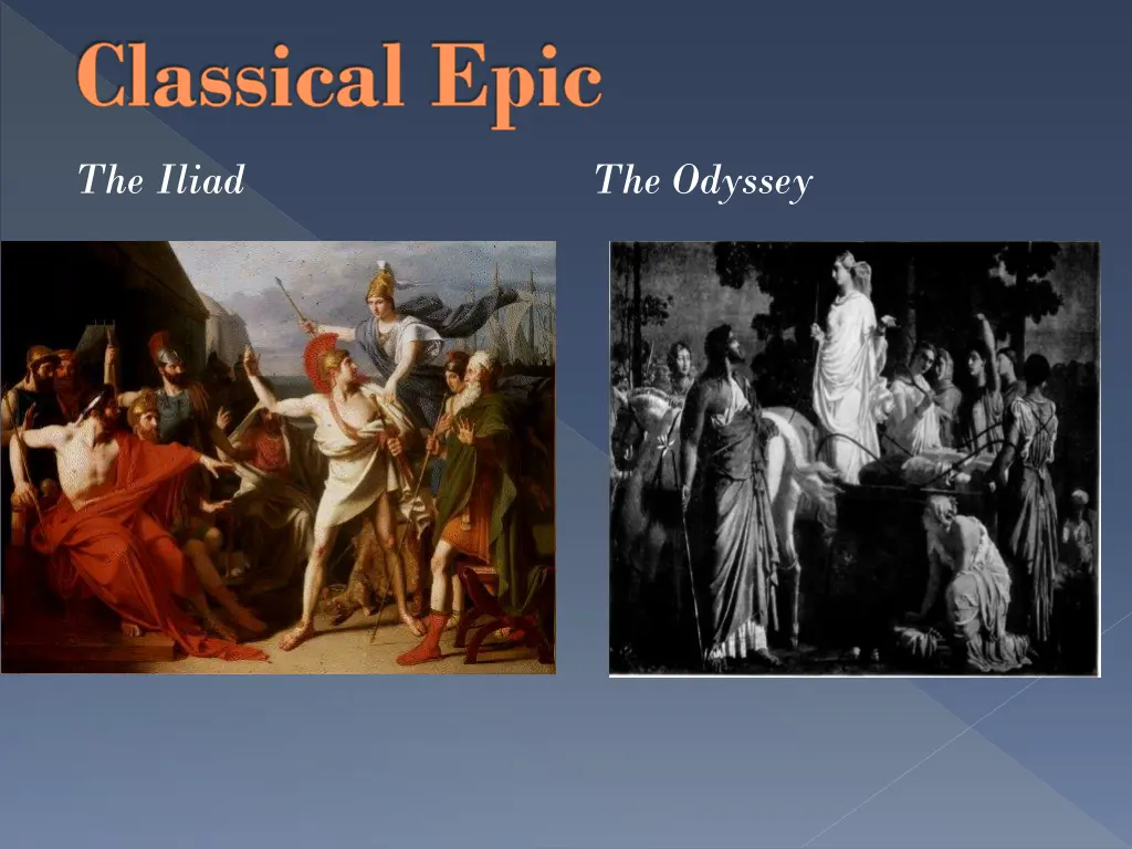 classical epic the iliad the odyssey