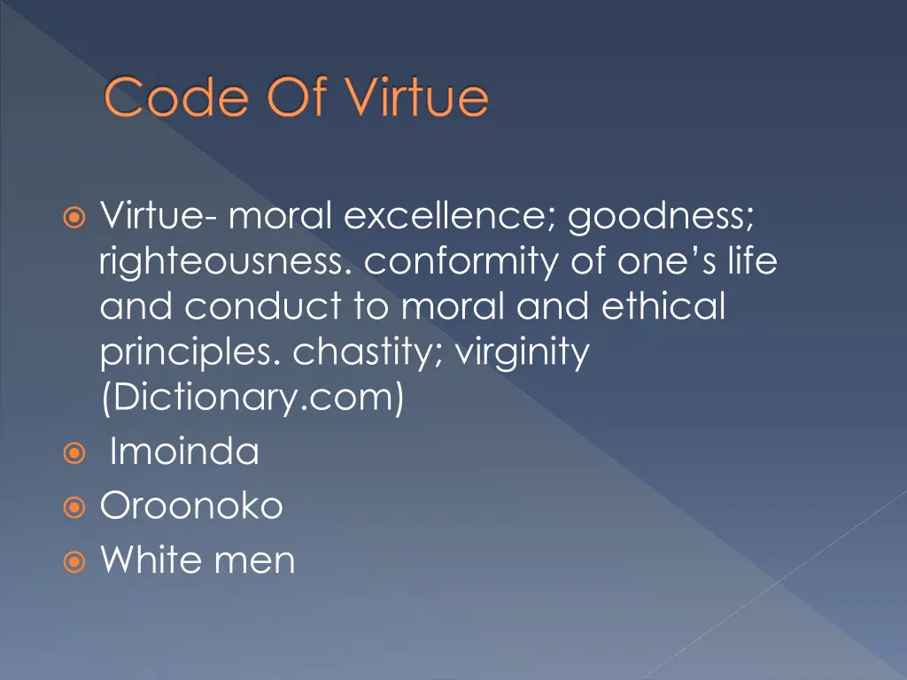 code of virtue