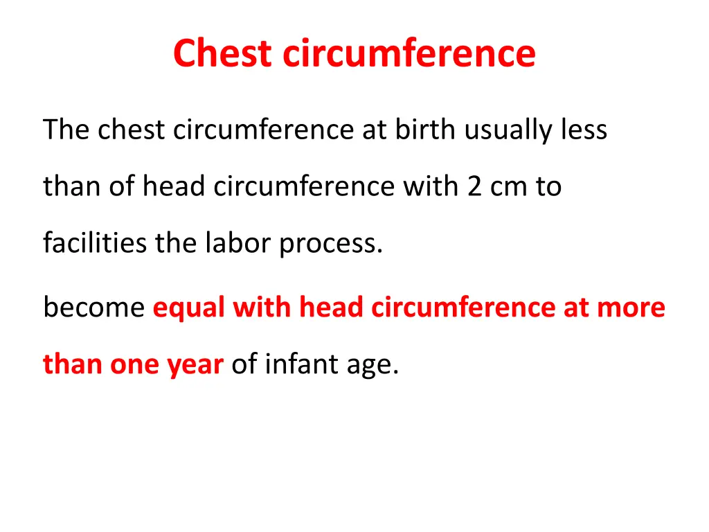 chest circumference