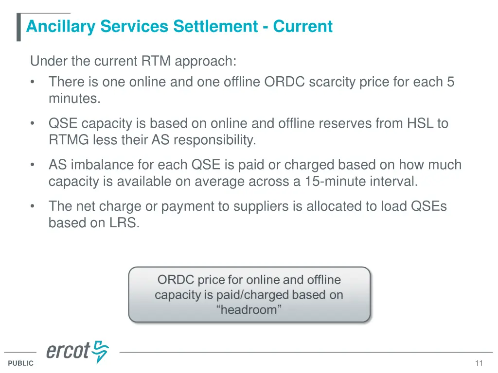 ancillary services settlement current 1