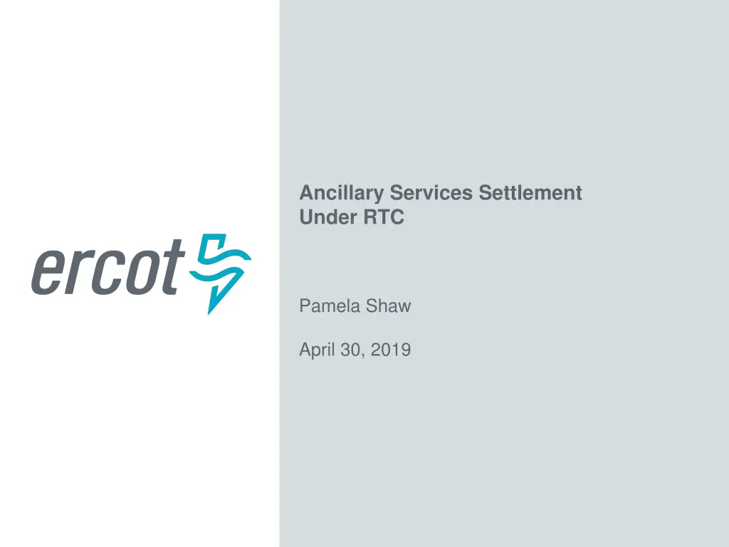 ancillary services settlement under rtc