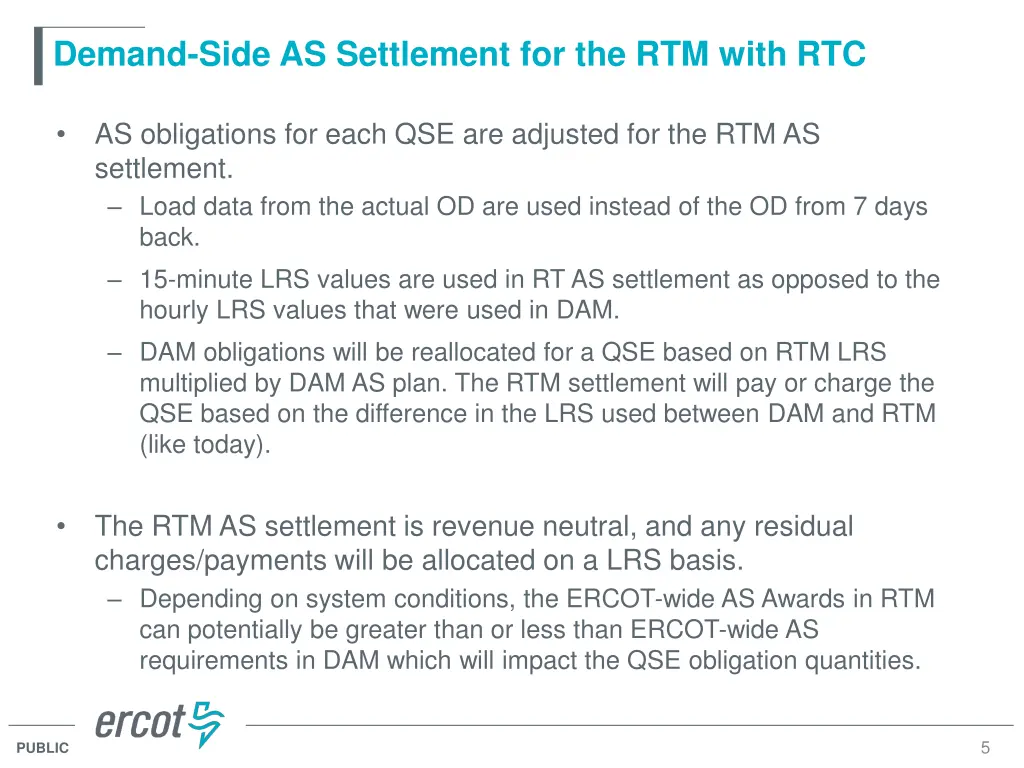 demand side as settlement for the rtm with rtc