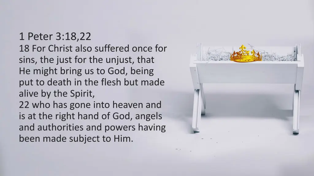 1 peter 3 18 22 18 for christ also suffered once