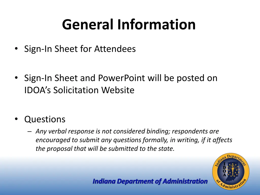 general information