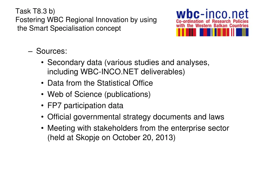 task t8 3 b fostering wbc regional innovation 2
