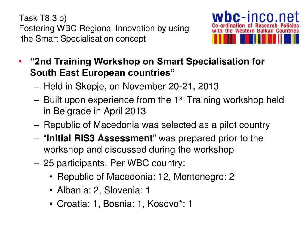 task t8 3 b fostering wbc regional innovation