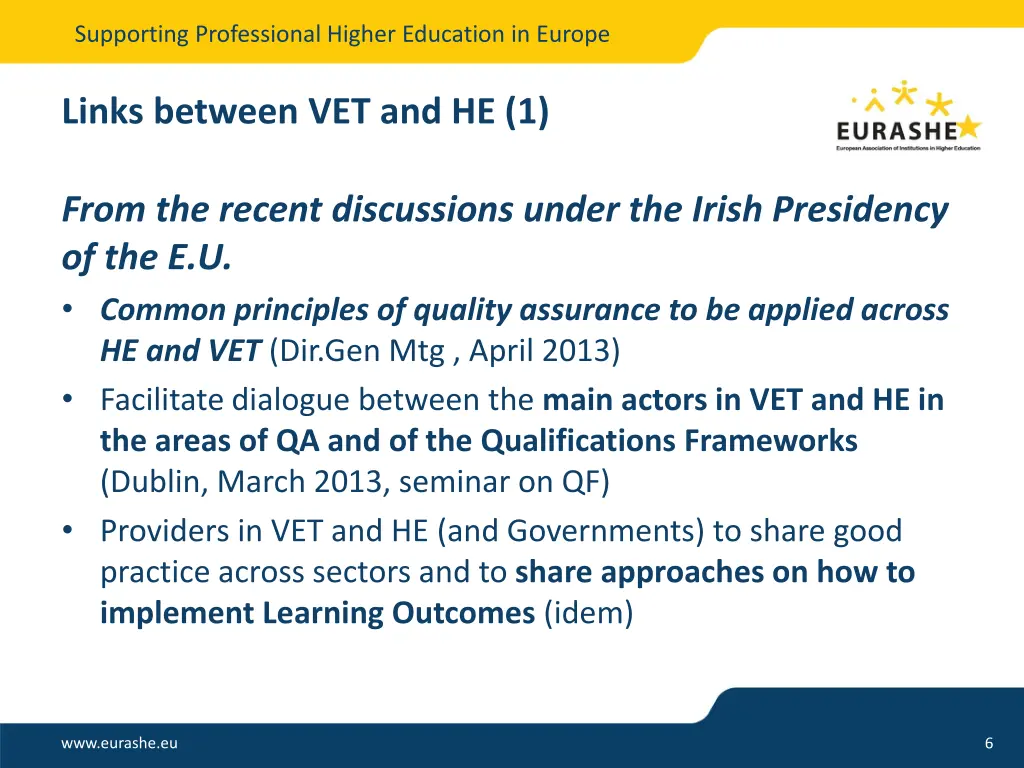 supporting professional higher education in europe 5