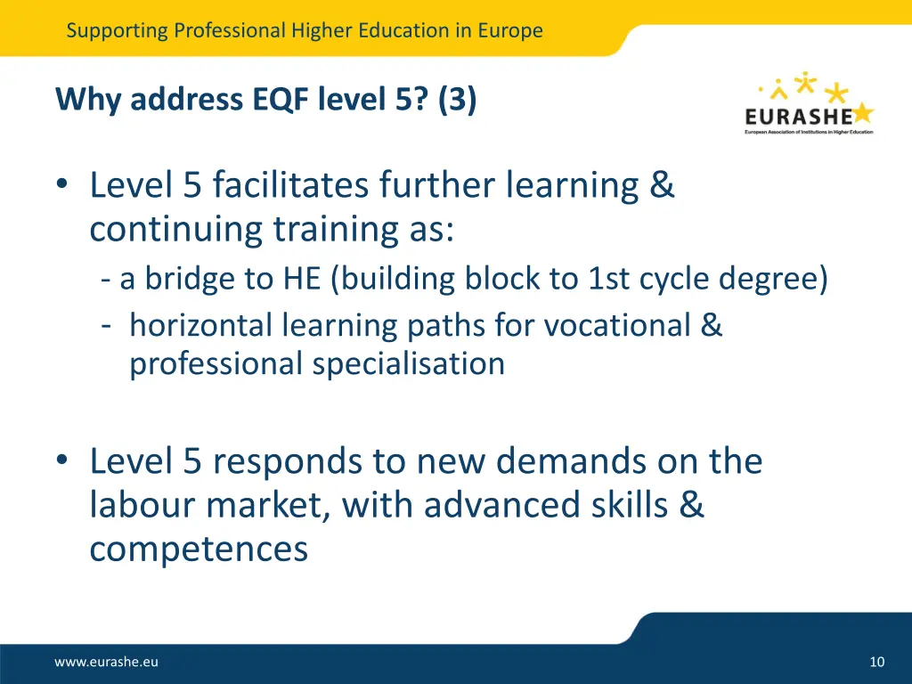 supporting professional higher education in europe 9