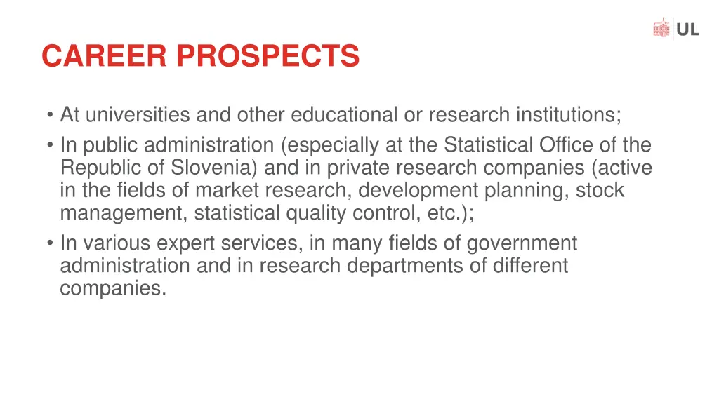 career prospects