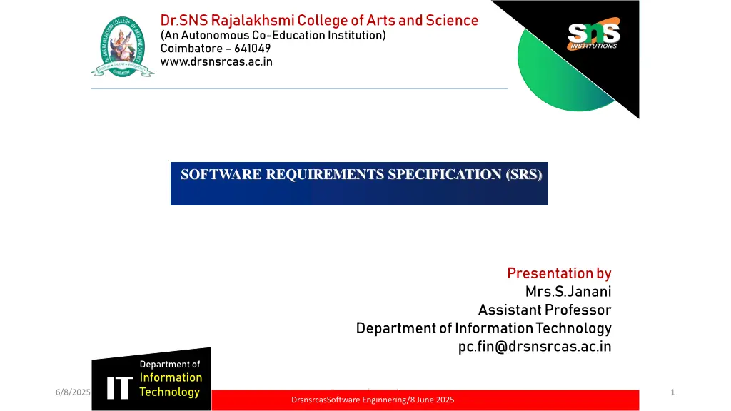 dr sns rajalakhsmi college of arts and science