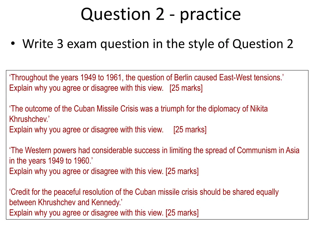 question 2 practice