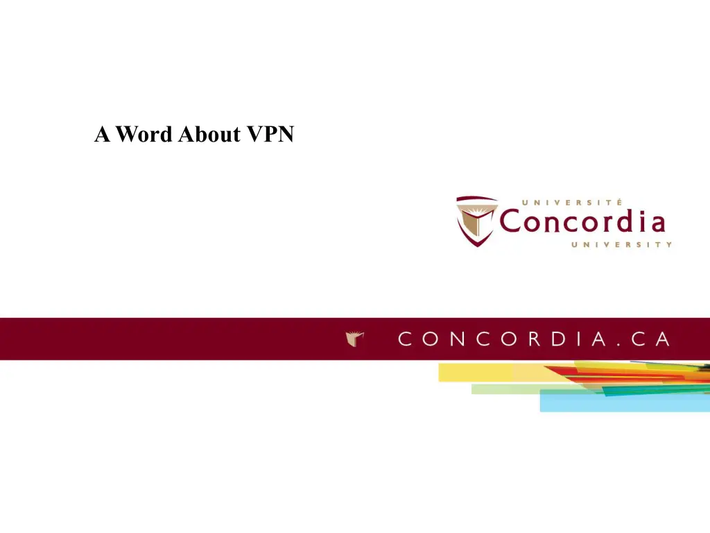 a word about vpn