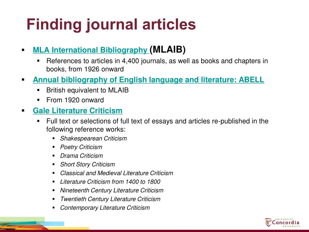 finding journal articles