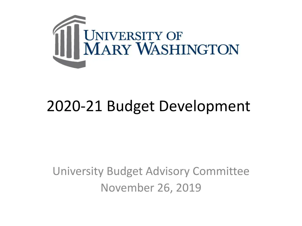 2020 21 budget development