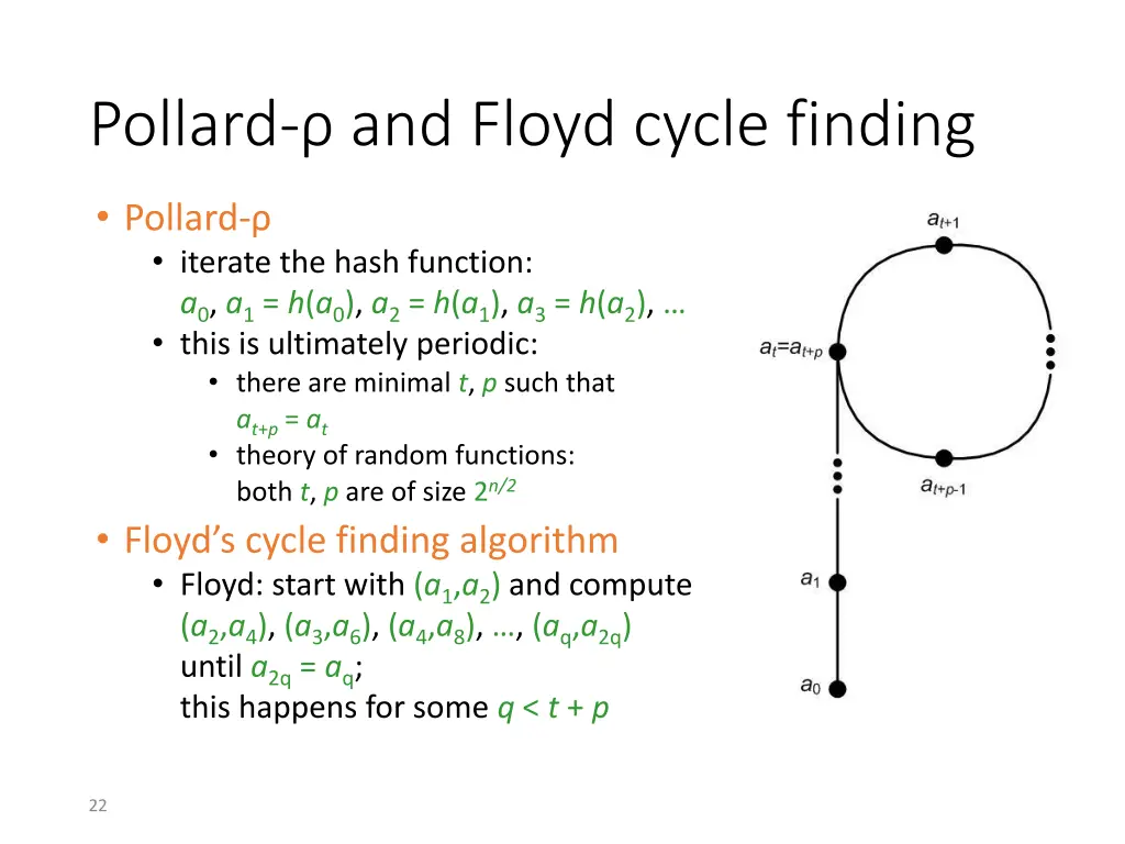 pollard and floyd cycle finding