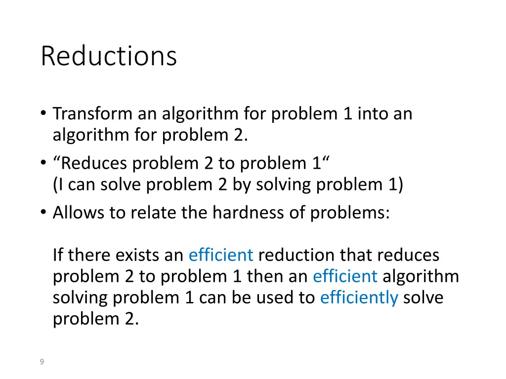 reductions