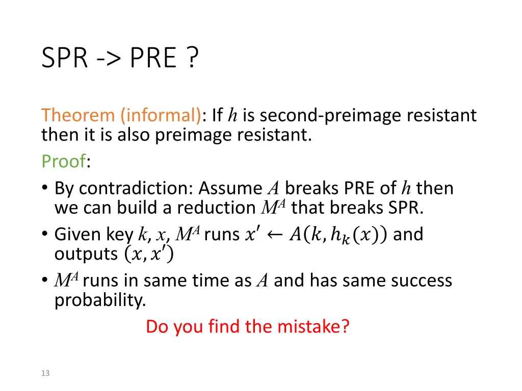 spr pre