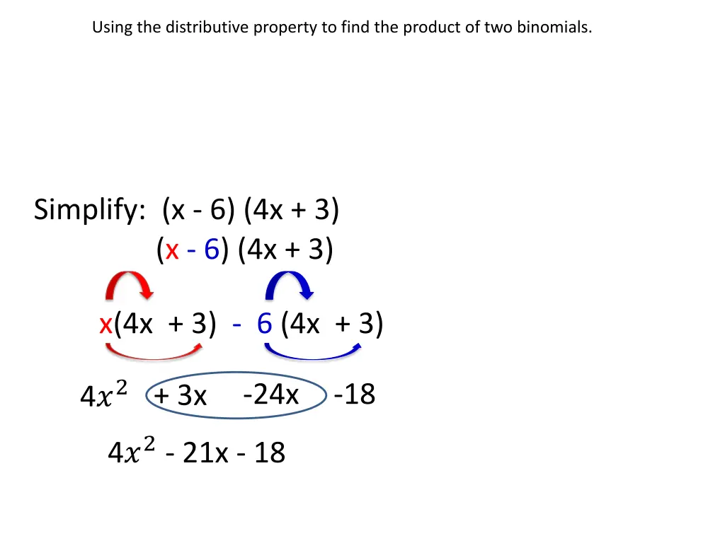 using the distributive property to find 1