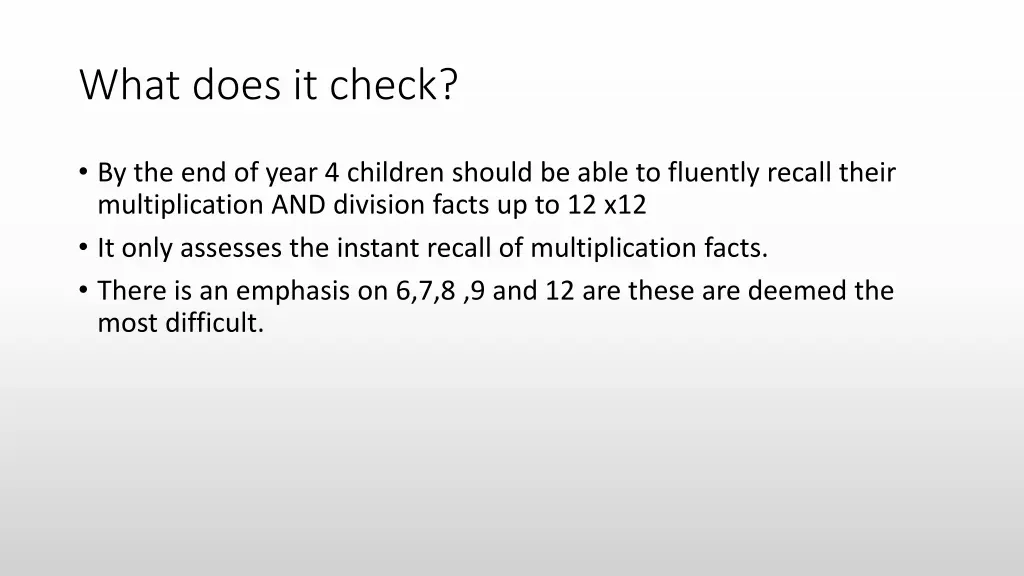 what does it check