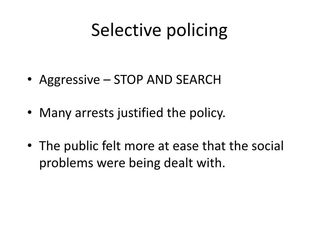 selective policing