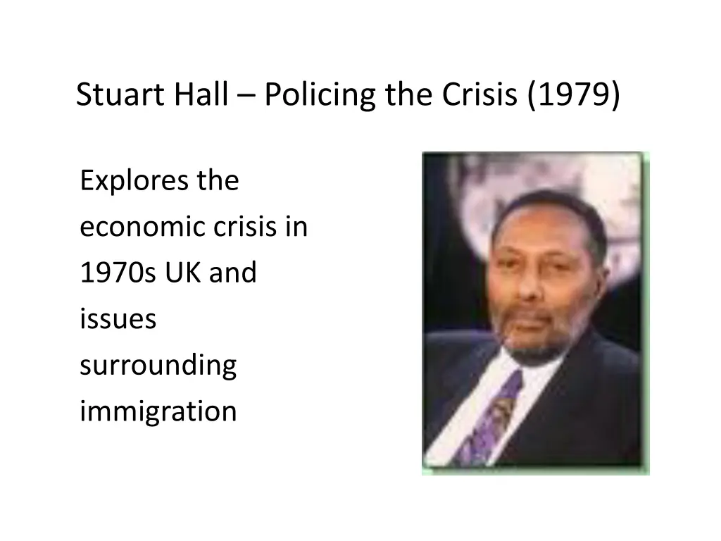 stuart hall policing the crisis 1979