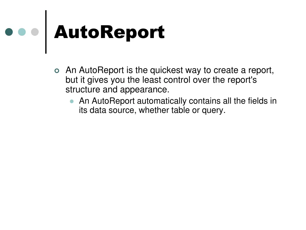 autoreport