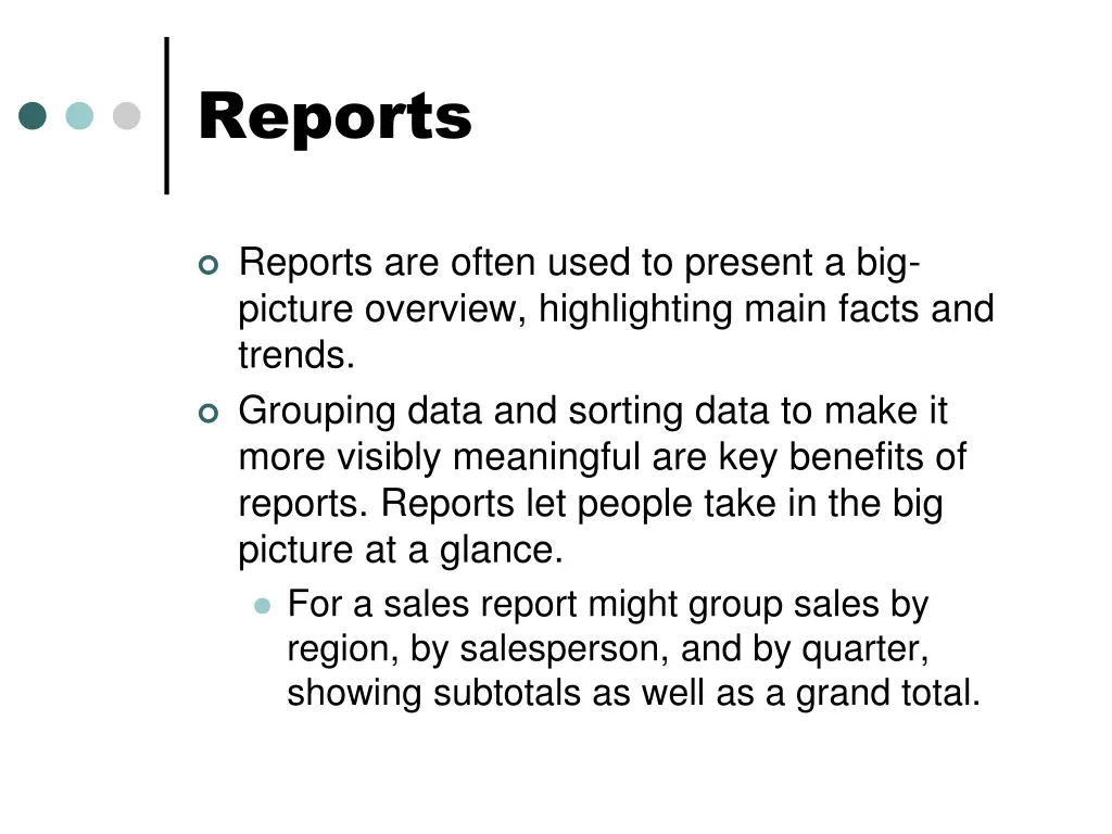 reports