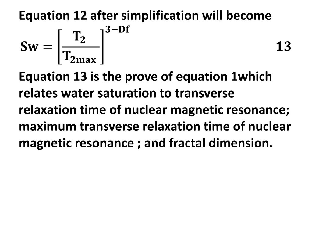 equation 12 after simplification will become