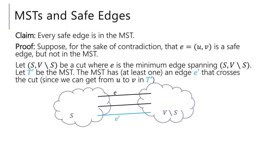 msts and safe edges