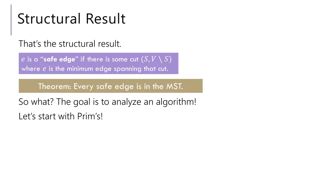 structural result
