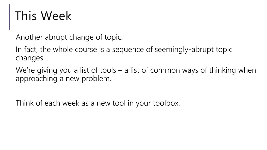 this week