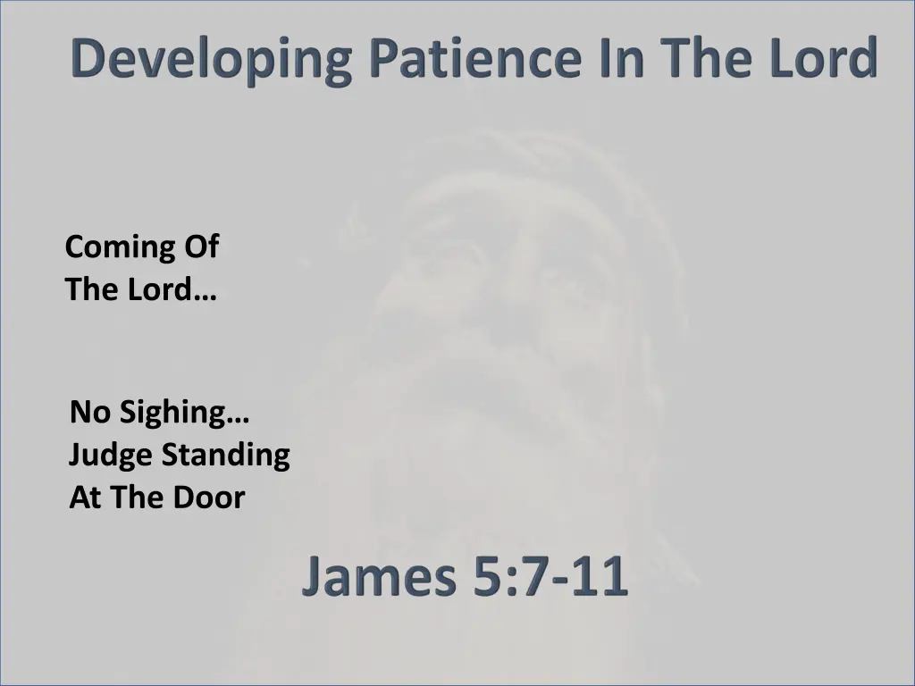 coming of the lord 1