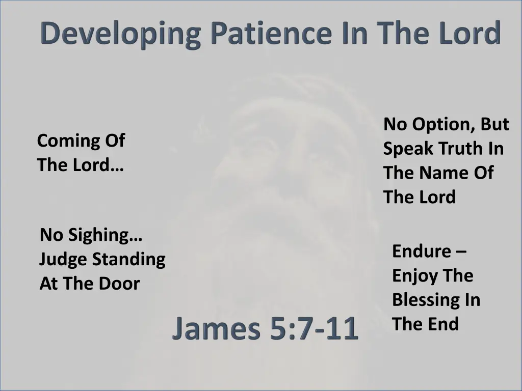 no option but speak truth in the name of the lord 1