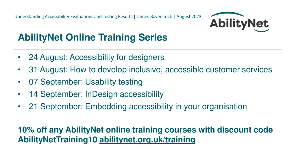 understanding accessibility evaluations 3