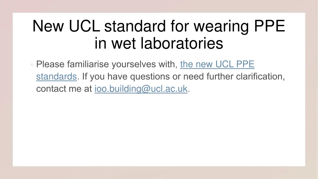 new ucl standard for wearing