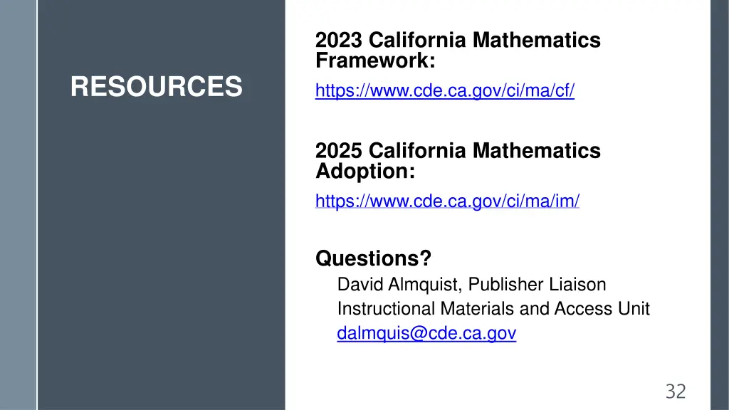 2023 california mathematics framework https