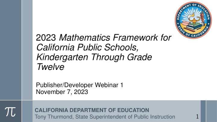 2023 mathematics framework for california public