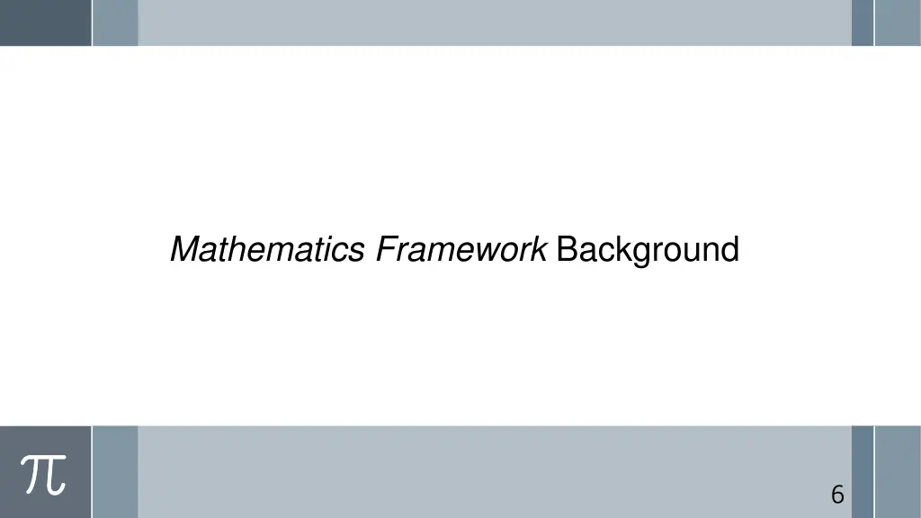 mathematics framework background