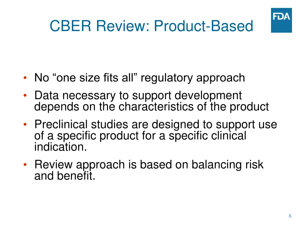 cber review product based