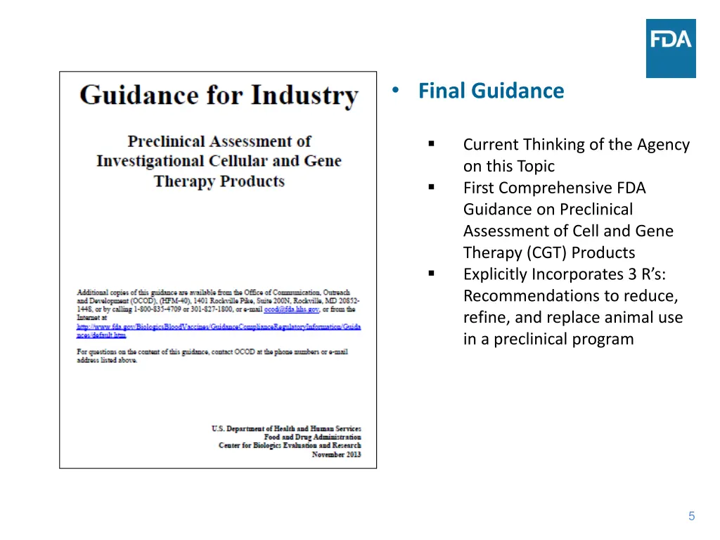 final guidance